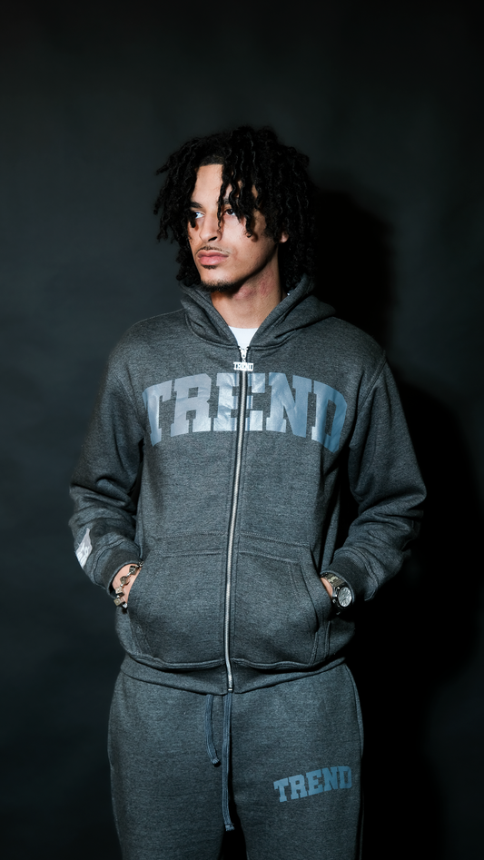 METAL GREY ZIP UP